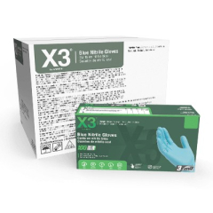 1636-Ammex XN 3 mil Nitrile Powder Free Gloves-CASE